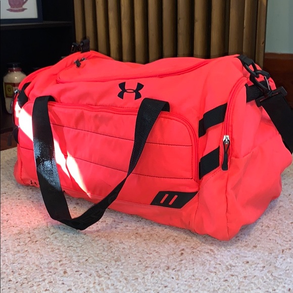 Under Armour Handbags - bright pink UA duffel bag